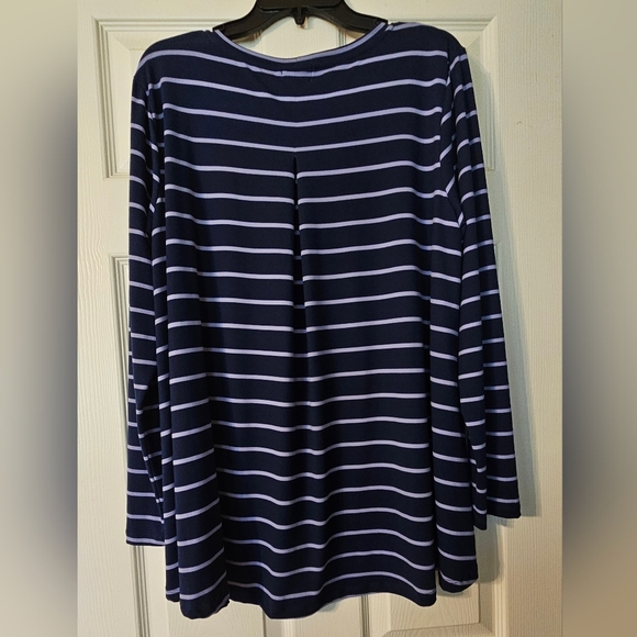 Westport Classic Navy and White Striped Shirt - Picture 3 of 5